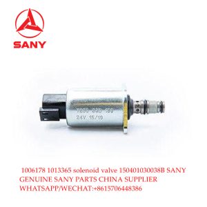 1006178 1013365 genuine SANY solenoid valve 150401030038B 1017628 1017969 24V for excavator SY335 SY235 SY365