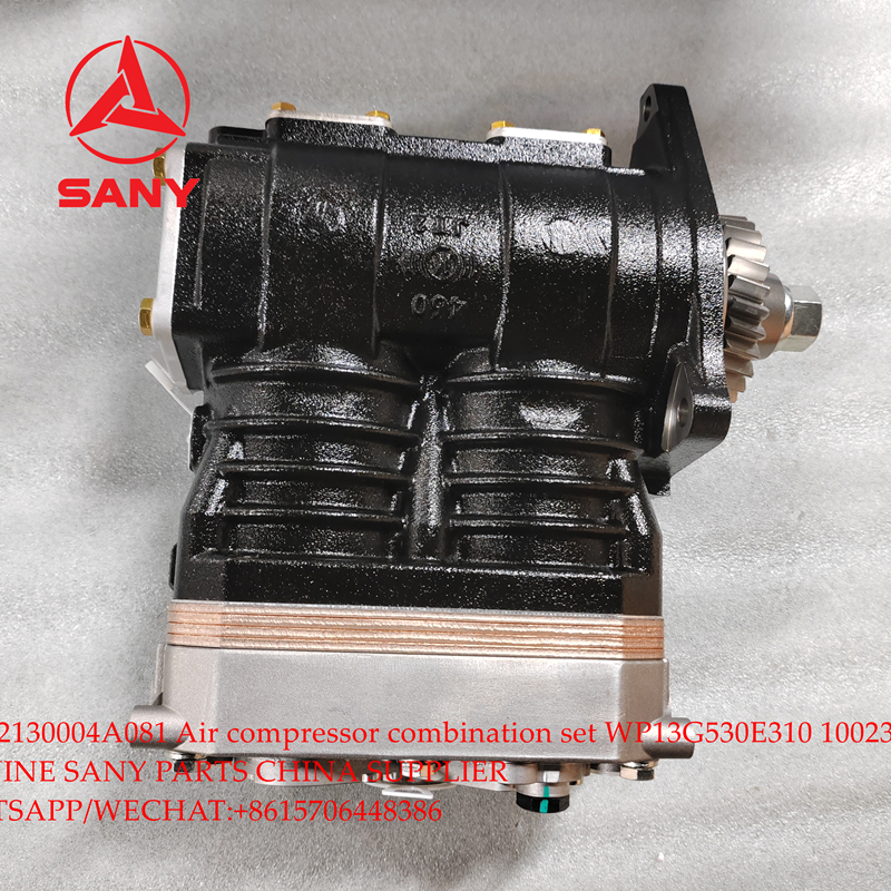 SANY Mining Truck SKT90S SKT105 spare parts 160102130004A081 Air compressor combination 1002365110 for WEICHAI WP13G530E310 ENGINE