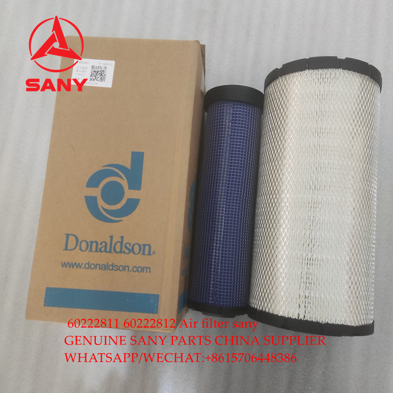 60222811 60222812 SANY Air filter P780522 P780523 for SY115C SY155C SY135C-10 excavator