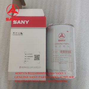 60307176 Sany filter D06S2T1.6.6-2 B222100000551 for SY215 SY265C SY365C excavator spare parts