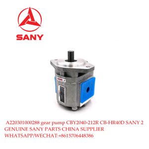A220301000288 SANY crane genuine parts gear pump CBY2040-212R CB-HR40D for SANY truck crane STC500 QY50 spare parts