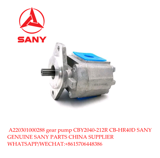 A220301000288 SANY crane genuine parts gear pump CBY2040-212R CB-HR40D for SANY truck crane STC500 QY50 spare parts