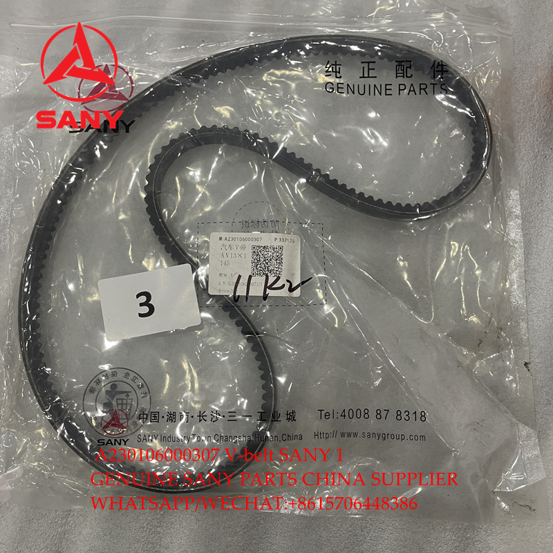 Genuine Parts A230106000307 V-belt for SANY excavator SY215 SY135C SY135C9